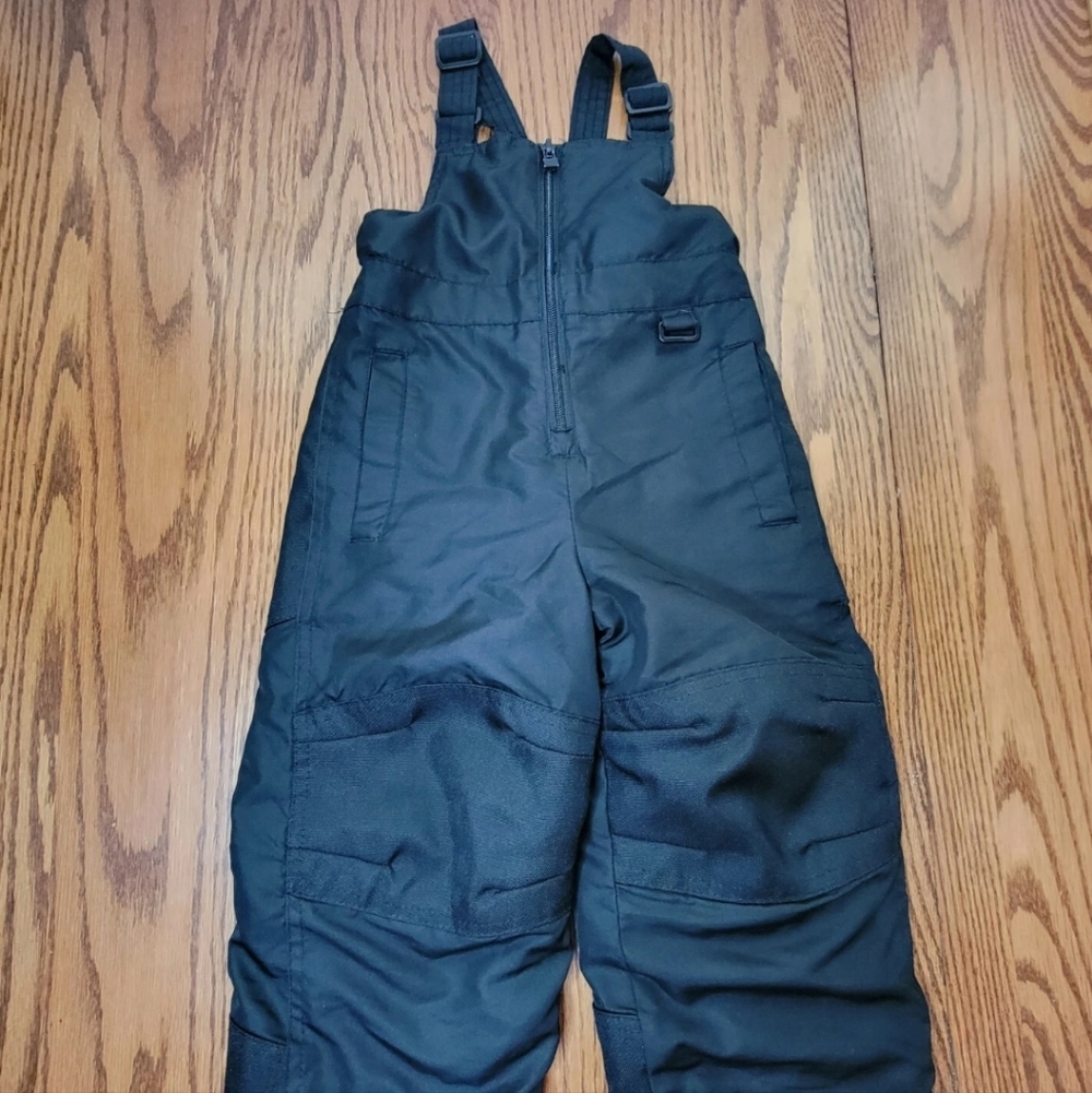 Circo Toddler Size 2T Unisex Black Snowpants Overall Adjustable Straps